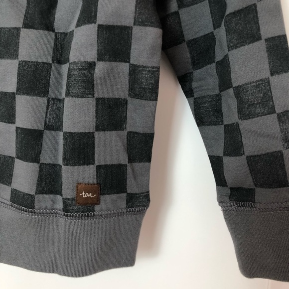 NWT Tea Collection Checkered Hoodie - Picture 5 of 6